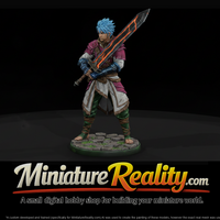 Anime Swordsman with Glowing Greatsword — thumbnail 1
