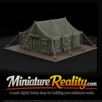 Military Field Wall Tent with Guy Lines — thumbnail 1