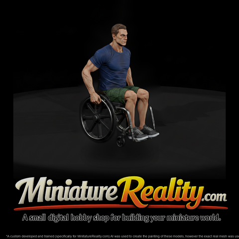 Man in a Manual Wheelchair