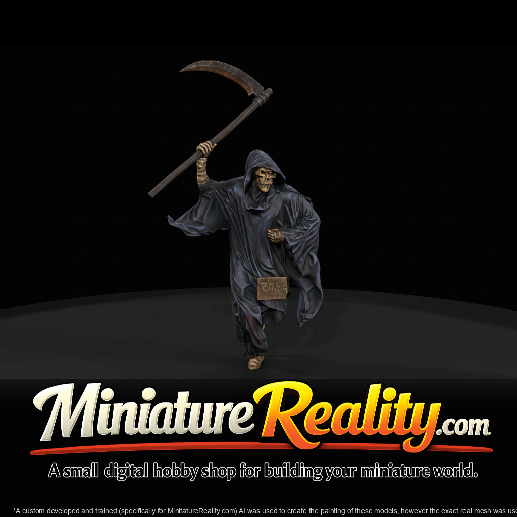 Grim Reaper - Halloween Adult Figure, three-quarter view
