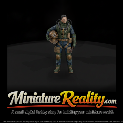 Poparc 0073 Deep Sea Salvage Diver Alternate Pose