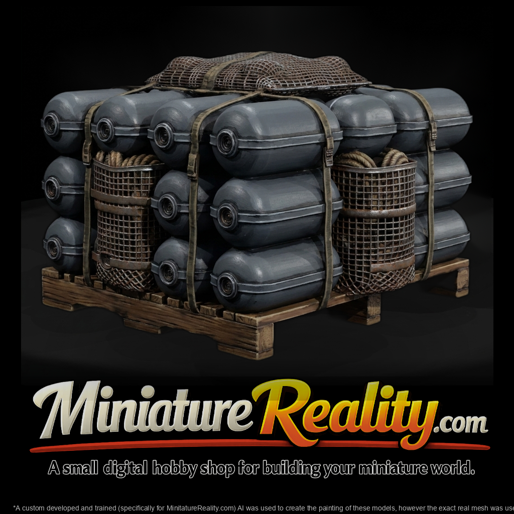 Industrial Marine Fender Pallet miniature, three-quarter view