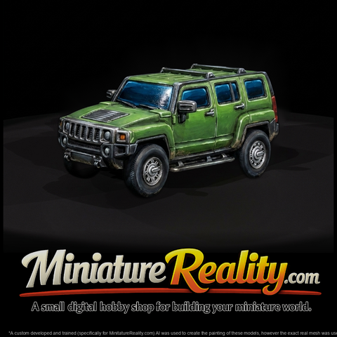 Hummer H3 SUV Body Shell for Scale & Model Railways