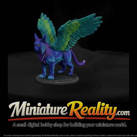 Stylized Detailed Winged Lynx 3D Model Nvaqcfrk