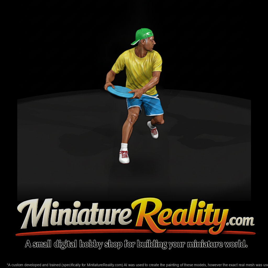 Ultimate Frisbee Player Leaping
