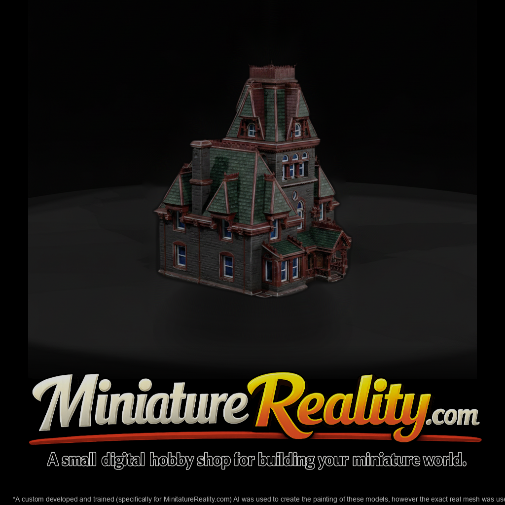 Victorian Stone Mansion with Mansard Roof