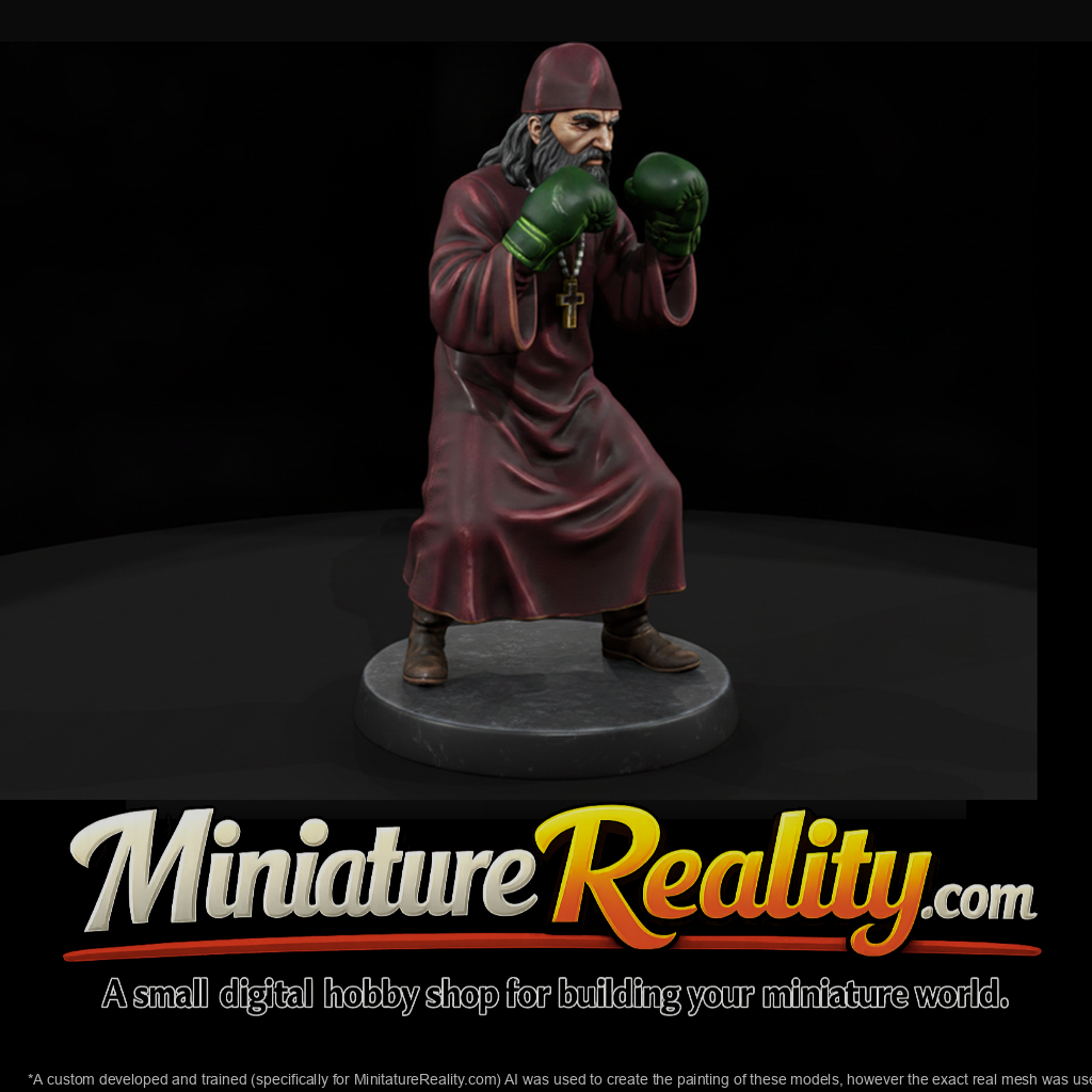 Orthodox Priest in Boxing Gloves