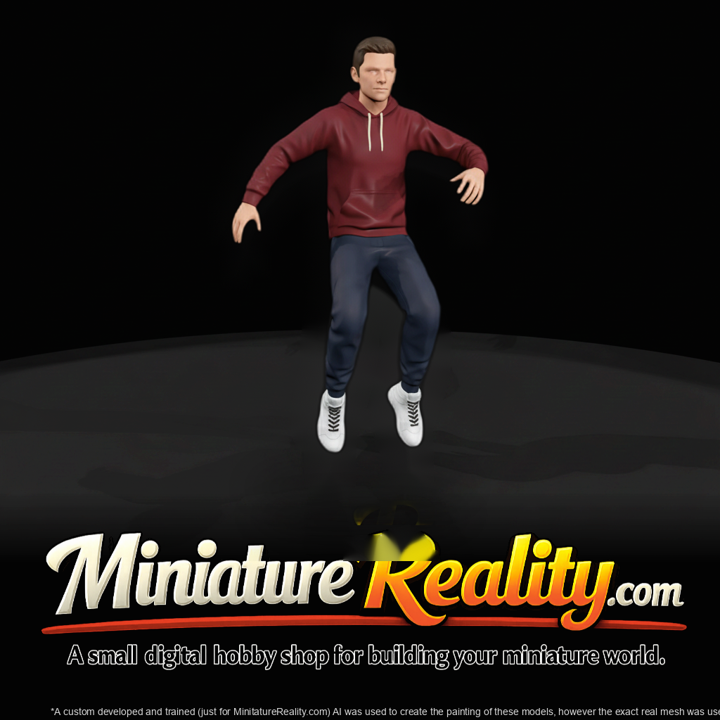 Breakdance Enthusiast — Male Figure in Hoodie