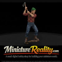 1880s Lumberjack on a Springboard — thumbnail 1