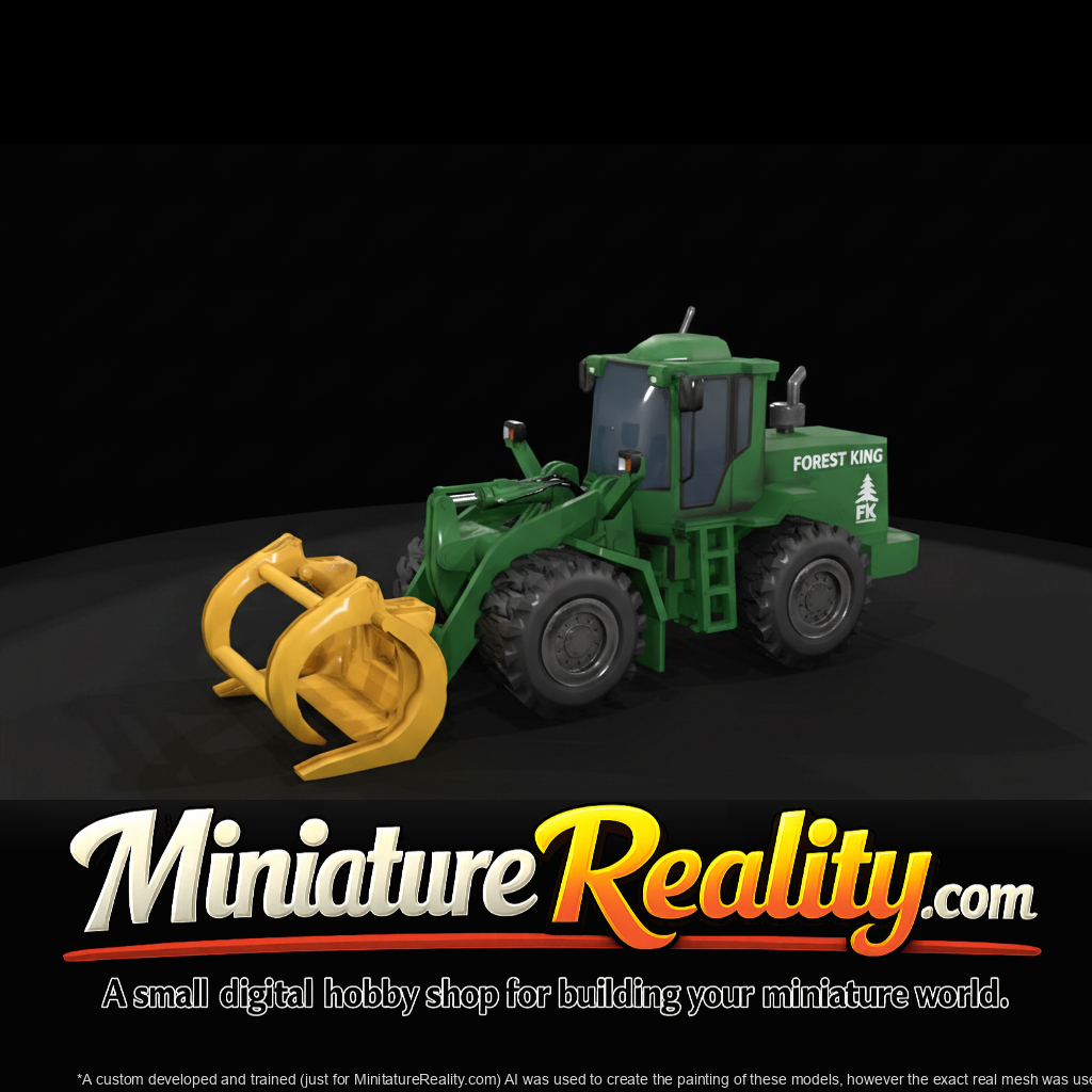 Crawler Loader Grapple Attachment miniature, three-quarter view