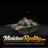 M48A5 Patton II Tank miniature, three-quarter view — thumbnail 3