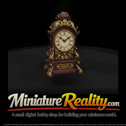 20260612 Ornate Carved Wood Clock 3150319D43
