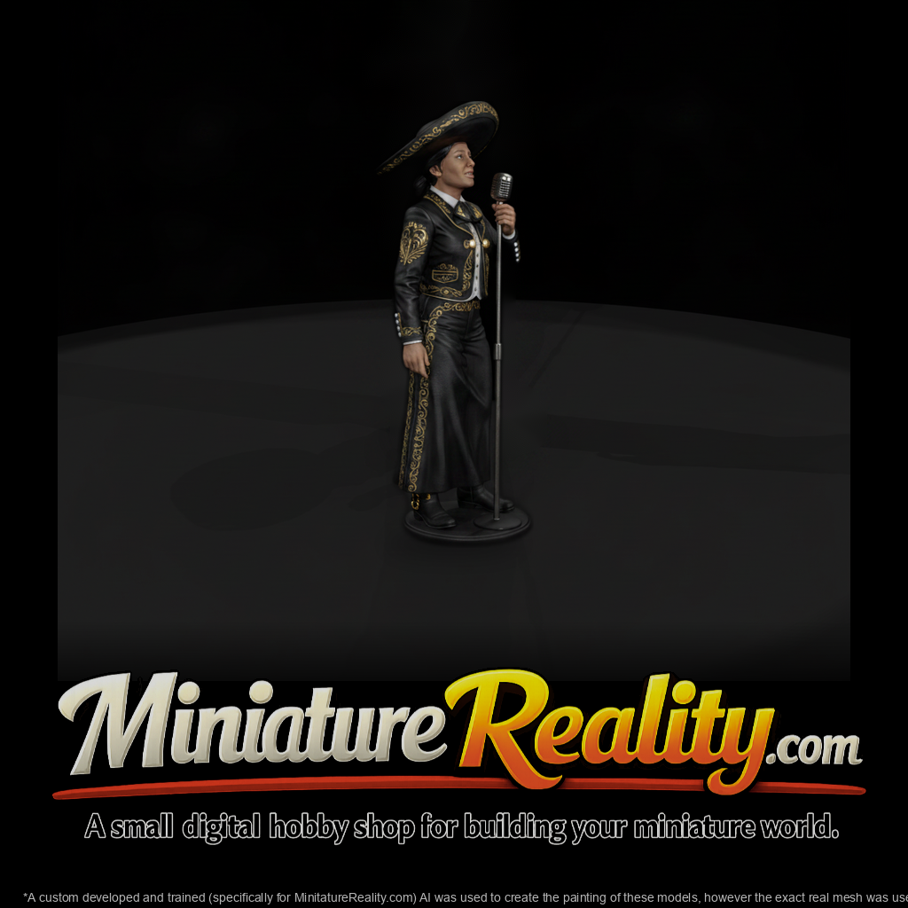 Mariachi Singer at the Microphone