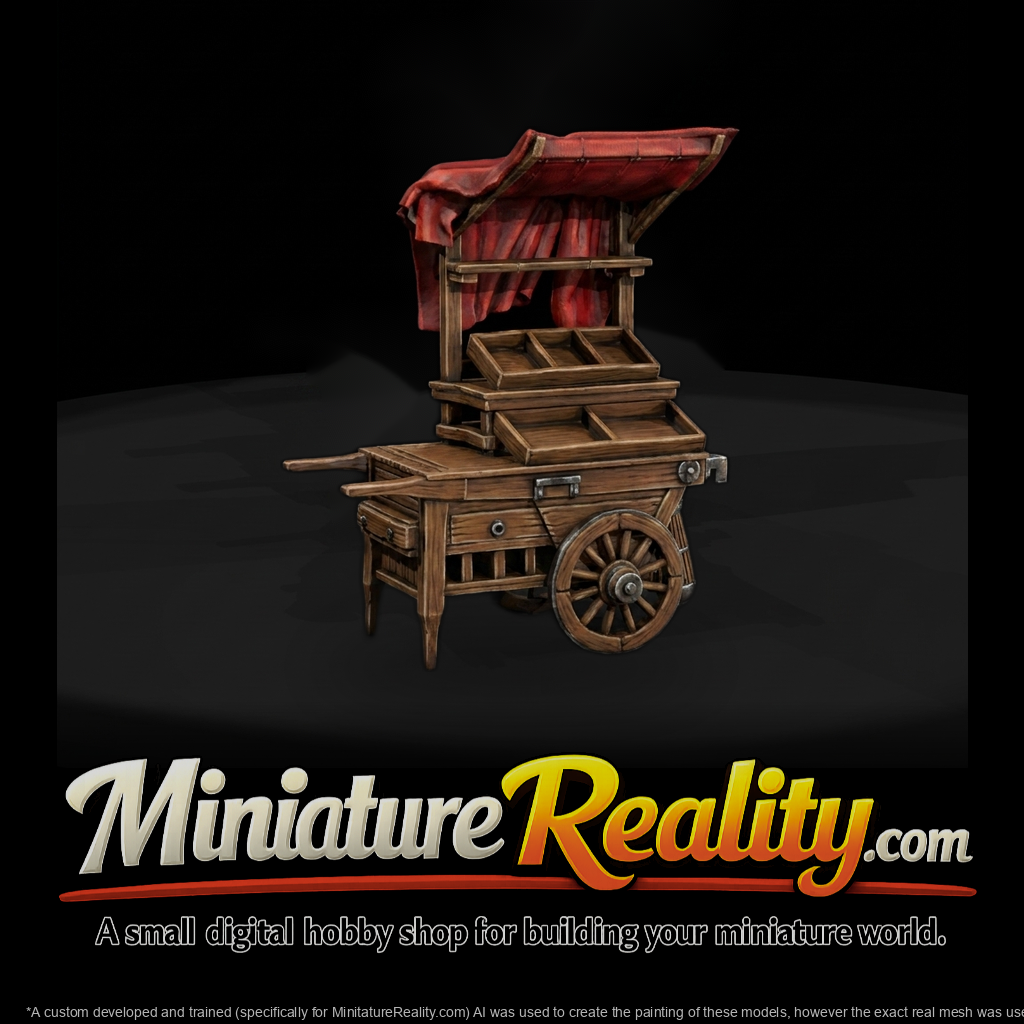 medieval-market-stall-cart-miniature-diorama-prop-541790