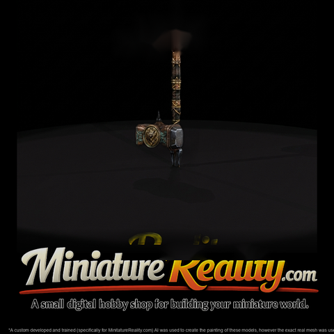 Ornate Fantasy War Hammer
