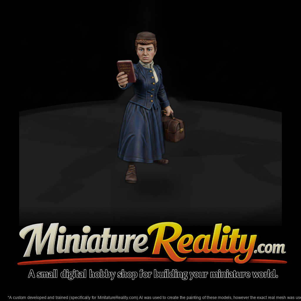 Hist 0183 Historical Nellie Bly Miniature Figure