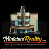 Streamline Art Deco Capitol Theater Facade miniature, three-quarter view — thumbnail 2