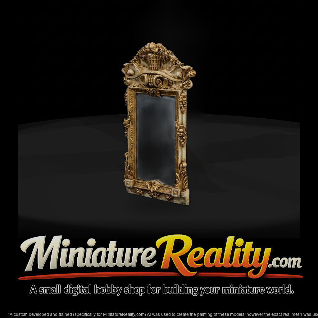 rococo-ornate-mirror-frame-ho-1-87-miniature-585591
