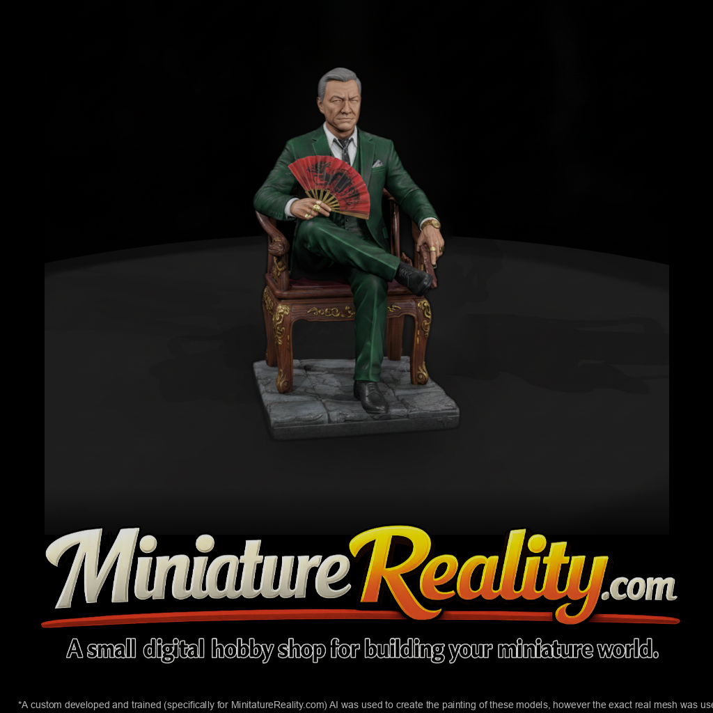Crime Syndicate Boss on His Throne