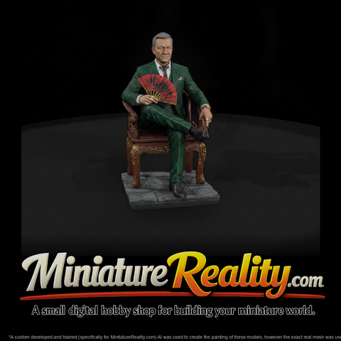 Crime Syndicate Boss on His Throne
