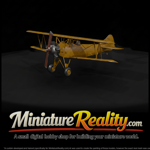 20260612 Vintage Yellow Biplane Flying 86De2C0327