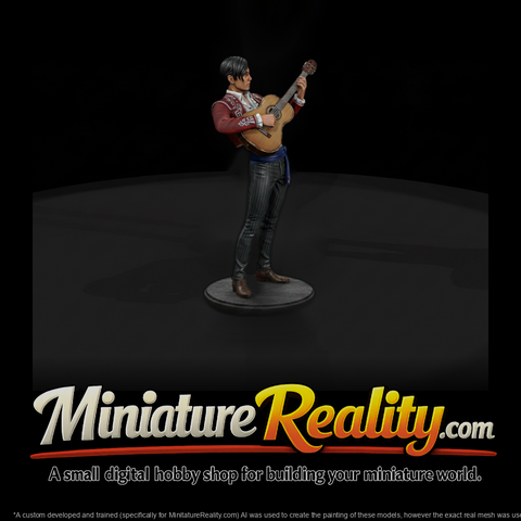 Poparc 0195 Flamenco Guitarist Alternate Pose