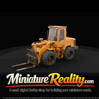 Military Forklift miniature, three-quarter view — thumbnail 3