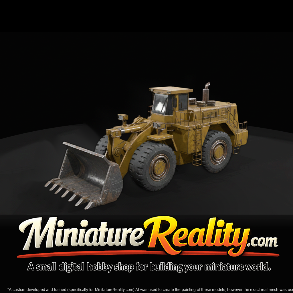 Komatsu WA1200 6Wheel Loader miniature, three-quarter view