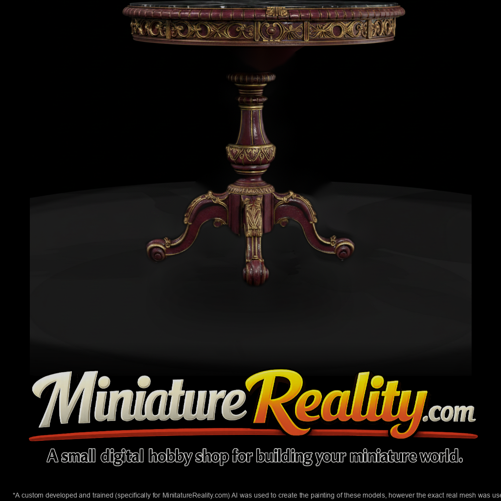 Baroque Carved Side Table