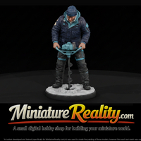 Ice Fisherman with Power Auger — thumbnail 3