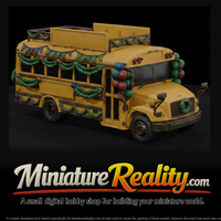 School Bus Decorated for a Parade — thumbnail 1