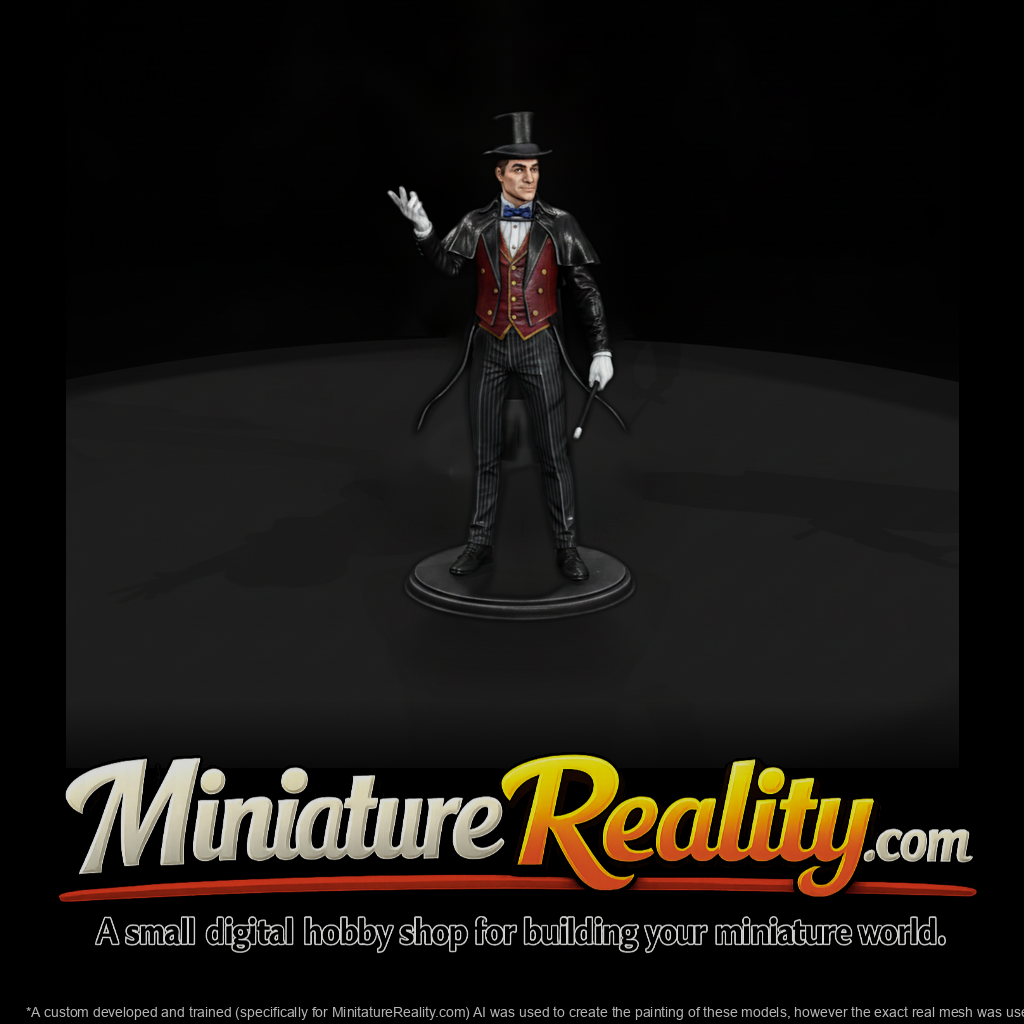 Classic Stage Magician with Wand