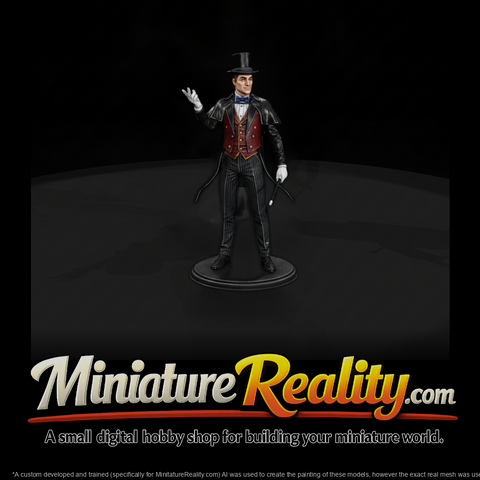 Classic Stage Magician with Wand