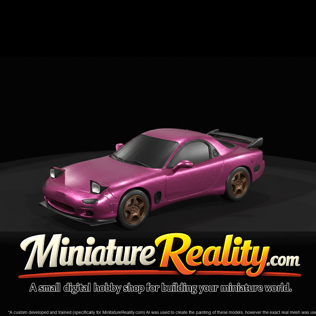 Mazda RX-7 FD (1992) — Interior (High Detail) miniature, three-quarter view