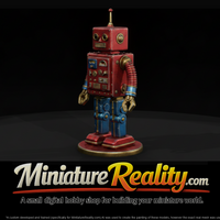 Vintage Tin Wind-Up Toy Robot — thumbnail 1