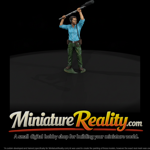 Boom Microphone Operator Alternate Pose miniature, three-quarter view