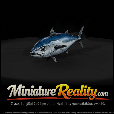 Realistic Tuna Fish & Display