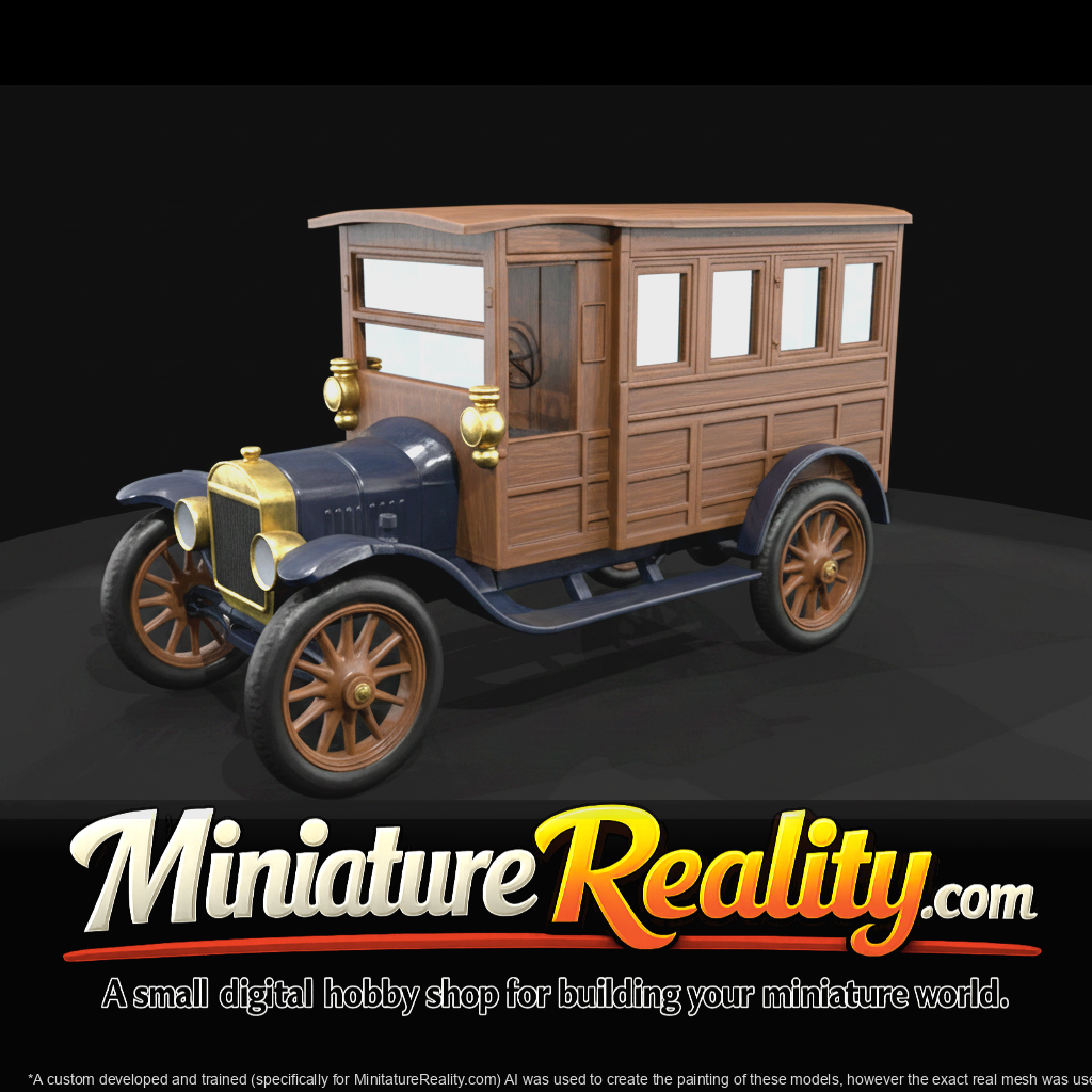 1919 Ford Model T Police Wagon, three-quarter view