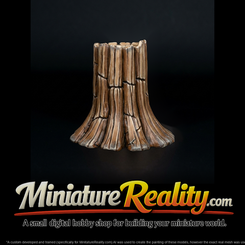 Stylized Wooden Tree Stump
