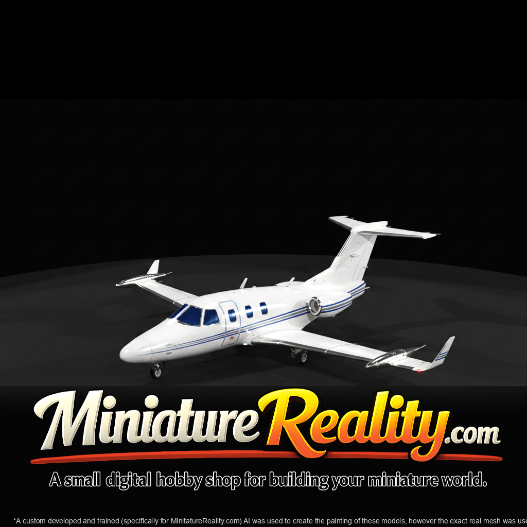 Small Bus-Jet 2025 miniature, three-quarter view