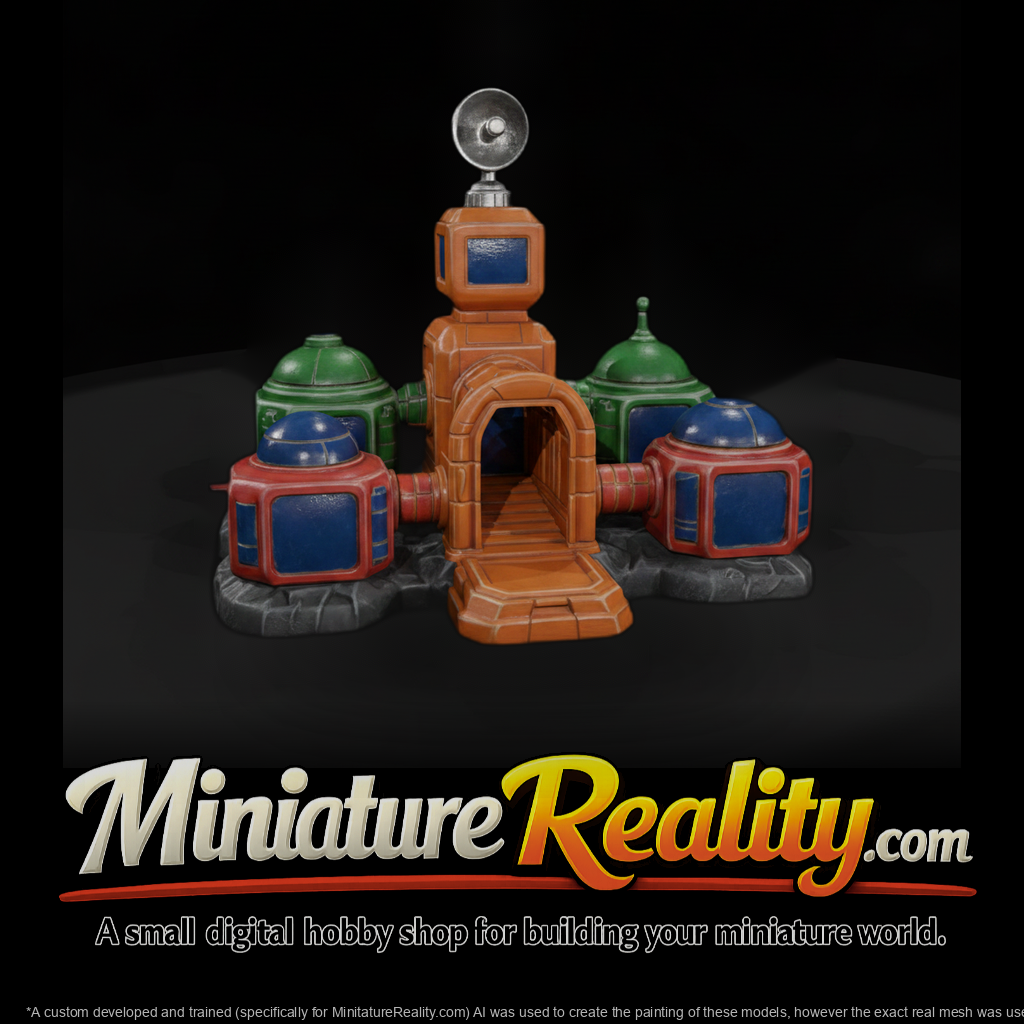 Mr Toyprops 100 001 077 Toy Space Station Playset