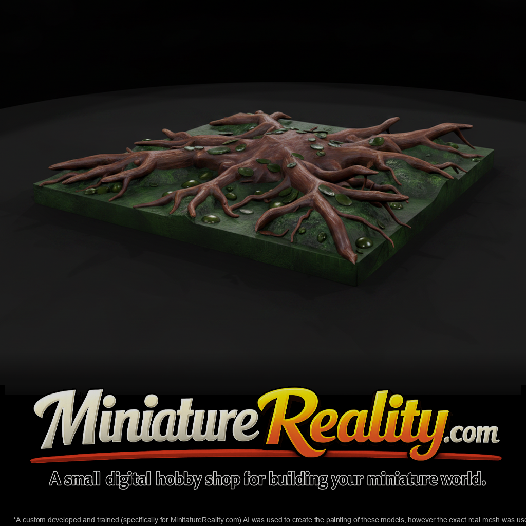 Sculpted Tree Root Terrain Tile