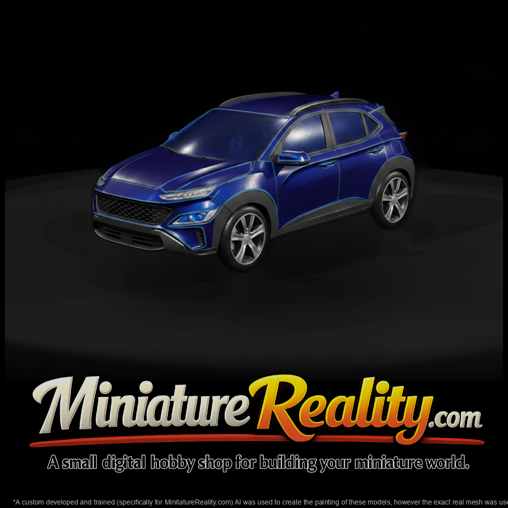 Clay Render Compact Crossover Suv 3D Model Xhurkm1