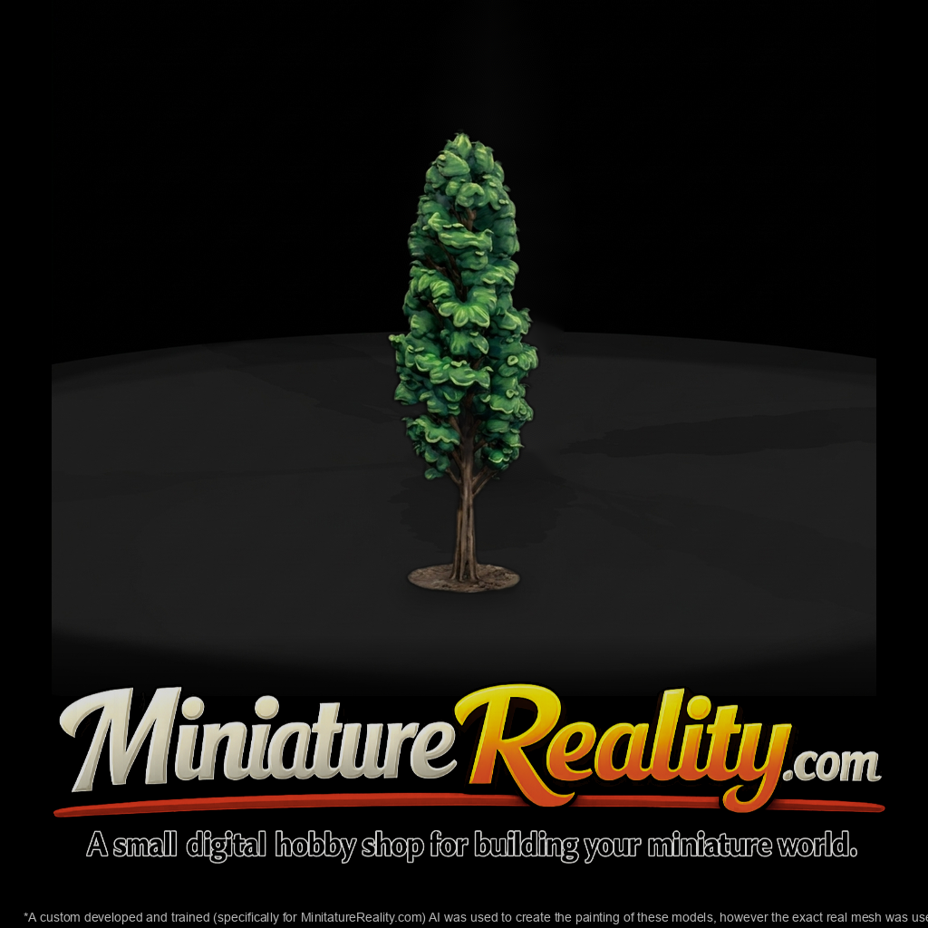 Tall Stylized Deciduous Tree