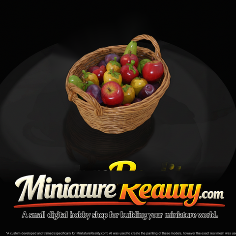Woven Basket of Fresh Fruit