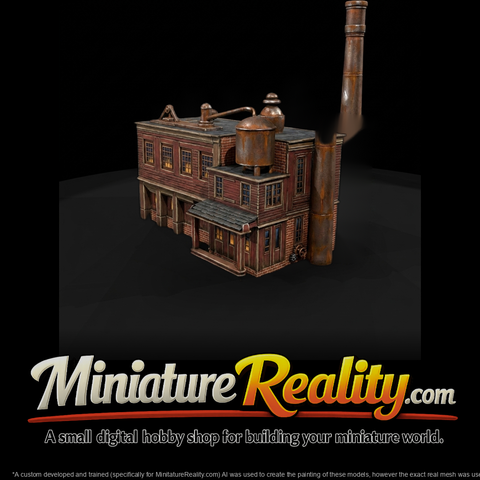 Vintage Industrial Factory Building