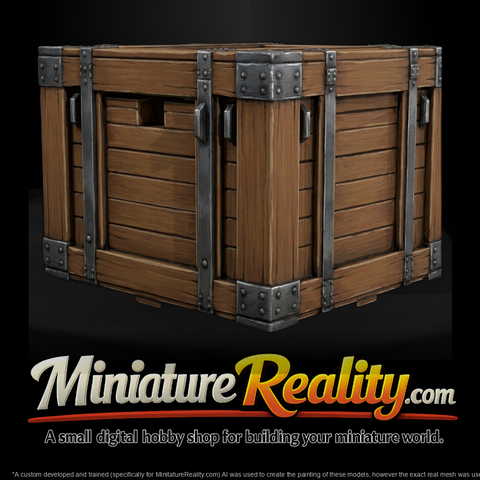 Industrial Wooden Shipping Crate