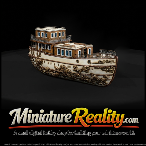 Ornate Vintage Yacht — Boat