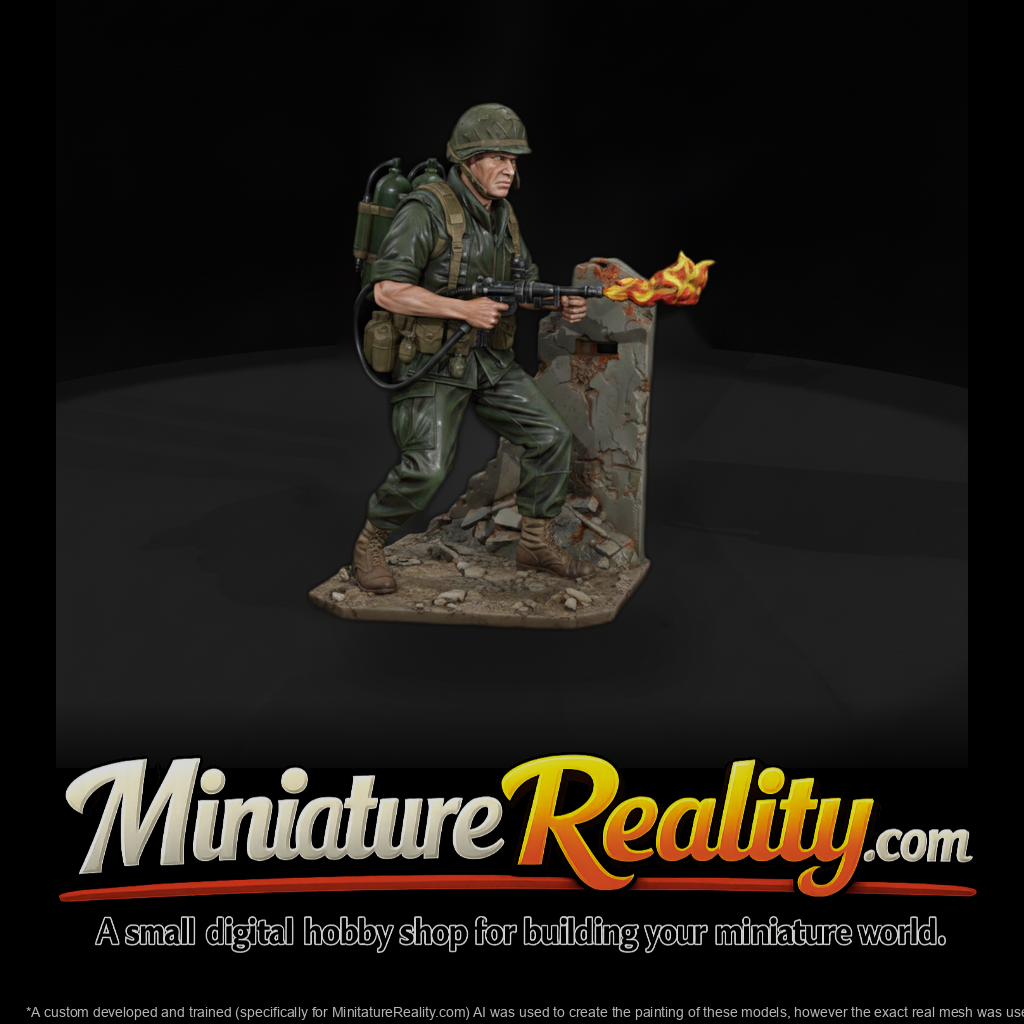 Vnh 046 United States Marine Flamethrower Operator