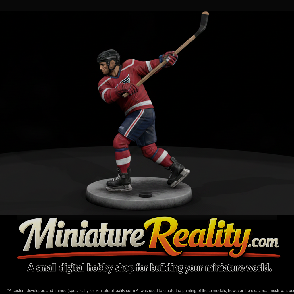 Ice Hockey Player Taking a Slap Shot